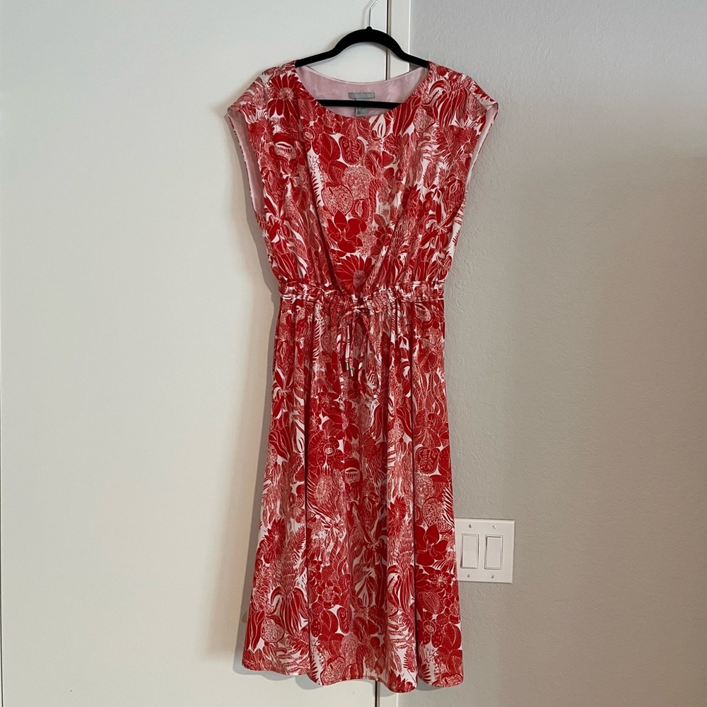 Tiki Inspired Midi Dress Size 6